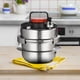 thumbnail image 4 of Pressure Cookers,Small Pressure Cookers Stainless Steel Cookware,mini Pressure Cookers camping p canners,Pressure Cookers Hot Pads Wooden table mat ,Hot Pads Wooden table mat Dishes Pot Bowl Cola Ollas a presión, 4 of 8