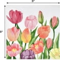 thumbnail image 3 of Gift Boutique Tulip Cocktail Napkins, 100 Count, 3-Ply Disposable Paper Dessert Napkins, Spring Garden Floral Party Supplies, 10 x 10 in, 3 of 6