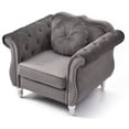 thumbnail image 3 of Glory Furniture Hollywood Accent Chair in Dark Gray Color, 3 of 6