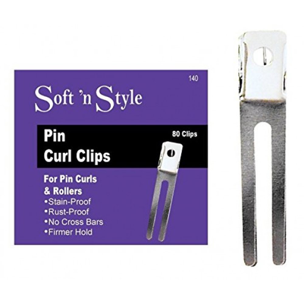 Soft 'N Style Soft 'N Style Boxed Pin Curl Clips, 80 Per Box