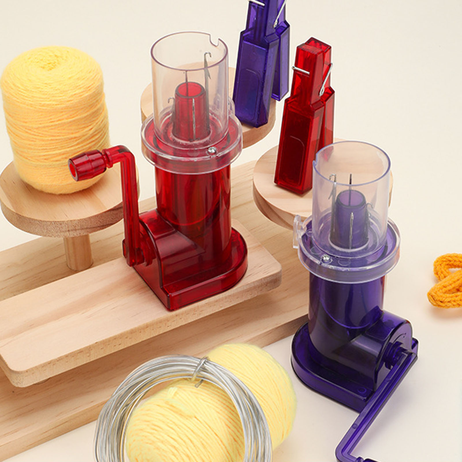 Household Hand Spool Hand Knitting Machine Craft Tool Needle Thread Tool Set for Weaving