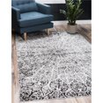 thumbnail image 1 of Unique Loom 3141465 6 x 9 ft. Grace Sofia Rectangular Rug, Gray, 1 of 2