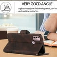 thumbnail image 3 of For Moto G60S Wallet Phone Case Durable PU Leather Flip Cover-Brown, 3 of 3