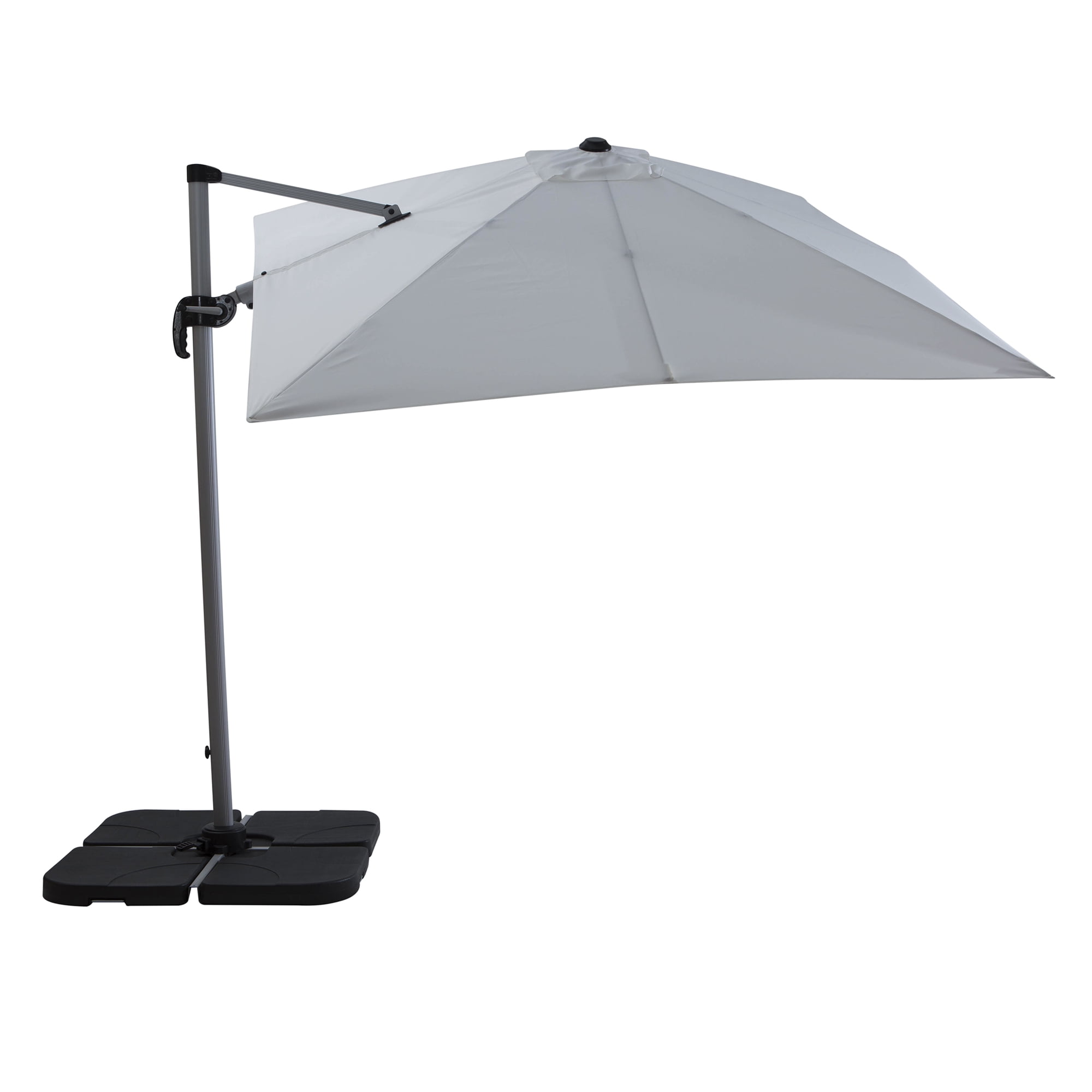 8 Ft Square Heavy Duty Cantilever Patio Umbrella White Walmart Com Walmart Com