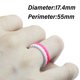 thumbnail image 3 of Anillo de boda de silicona para mujer, 7 paquetes de banda de goma fina y trenzada, moderno, colorido, ajuste cómodo, seguro para la piel, 3 of 6