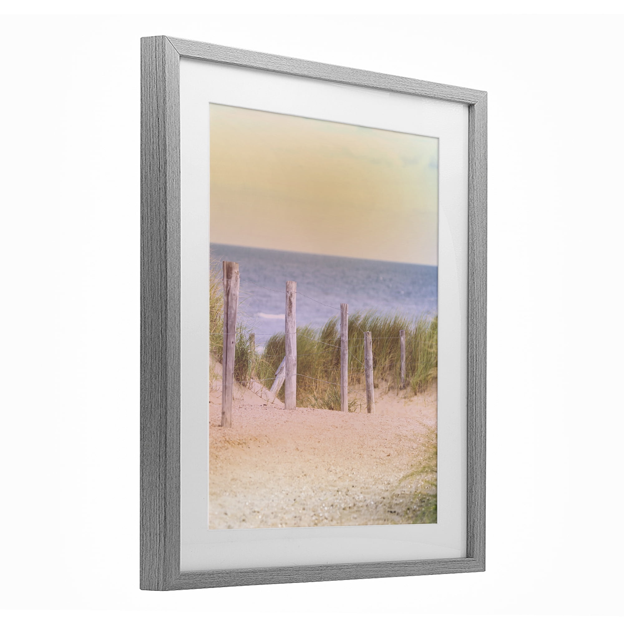 Stupell Industries Carefree Beach Vacation Gray Framed Print Under Glass, design by Marcus Prime