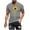 Gray, variant on Awdenio Men's Shirts Cotton Blend Short Sleeve Crew Neck Tees, Sunflower Graphic T Shirts Casual Workout Sports Tops Blosue for Men