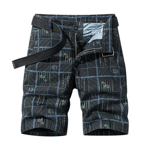 Fesfesfes Mens Shorts Elegant Cargo Short Loose Casual Straight Leg Walkshort Mid-Length Shorts On Sale