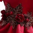 thumbnail image 5 of Elegante vestido de princesa de encaje, vestidos con bordados de flores para niñas, vestidos vintage para niñas, vestidos para fiesta de Navidad, vestido de baile rojo, 5 of 5