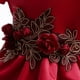 thumbnail image 5 of Elegante vestido de princesa de encaje, vestidos con bordados de flores para niñas, vestidos vintage para niñas, vestidos para fiesta de Navidad, vestido de baile rojo, 5 of 5