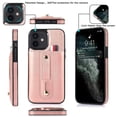 thumbnail image 2 of Funda con ranura para tarjetas oculta para iPhone 11, antigolpes, antideslizante, protección para cámara y correa de lazo., 2 of 5