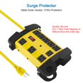 thumbnail image 4 of Protector contra sobretensiones Power Strip CCCEI Heavy Duty de 8 enchufes, 4 of 7