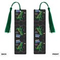 thumbnail image 2 of Kdxio Space Dino Cartoon Black Print Metal Tassel Bookmarks,Perfect Gift for Art Lovers and Bookworms Metal Bookmarks for Women, 2 of 8