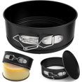 thumbnail image 1 of shiyou-4 Inch Mini Springform Pan, Non-stick Cheesecake Pan, Spring Form Pans for Baking, Springform Pans with Removable Bottom, Round Cake Pans, Small Cake Mold for Mini Cheesecake Pizza, 1 of 4