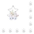 thumbnail image 1 of Monstrate Colgante de Navidad, campana de estrella, bayas, de ventana DIY, decoración impermeable, exquisita decoración decorativa de Blanco 10piezas, 1 of 6