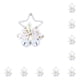 thumbnail image 2 of Toystoory Christmas Pendant Star Bell Tree Fireplace Decor Atmospheres Festival Showcase Window Xmas Decoration Wall Household Blanco 10Conjunto, 2 of 6