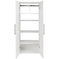 thumbnail image 3 of Prepac HangUps 3 Piece 90" Large Wall Mounted Garage Cabinet Set in White, 3 of 7