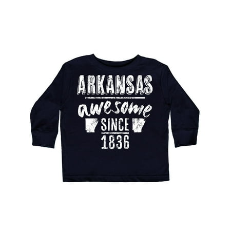 

Inktastic Arkansas Awesome Since 1836 Gift Toddler Boy or Toddler Girl Long Sleeve T-Shirt
