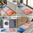 thumbnail image 6 of Blue Red Purple Marble Pattern Kitchen Rug Mat,Kitchen Runner Rugs Non Skid Washable,Decorative Kitchen Floor Mats for Kitchen,Sink,Laundry,17"x47.2", 6 of 7