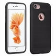 thumbnail image 2 of Apple iPhone 8 Case Cover, Slim Hybrid Dual Layer Shock Resistant Armor Case for iPhone 8 - Brush Black, 2 of 2