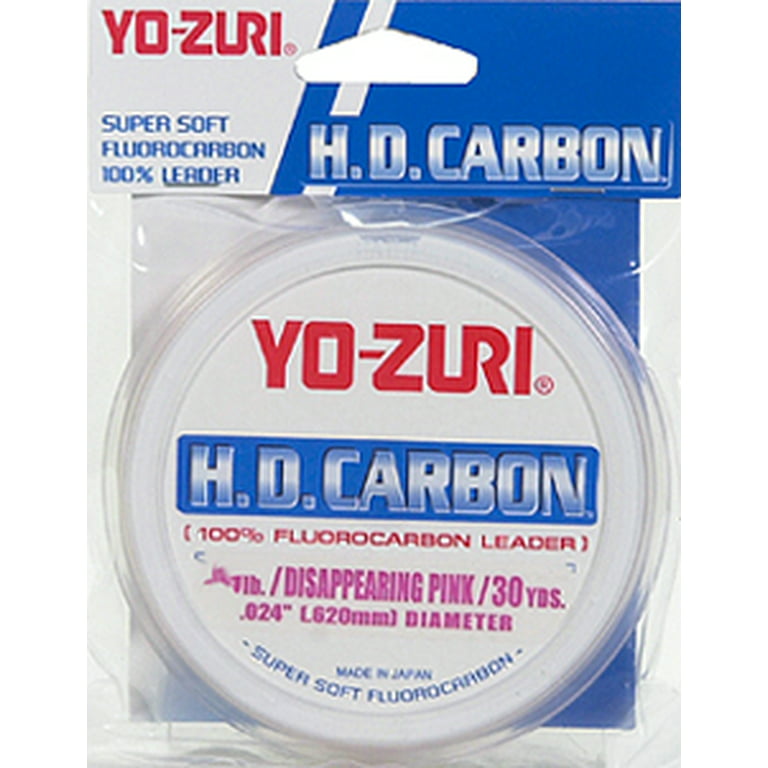  Yo-Zuri 30-Yard HD Fluorocarbon Leader Line, Pink, 15
