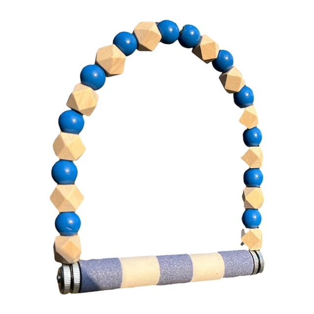 Columpio de madera Salvador para pájaros Soporte Azul Centro de actividades