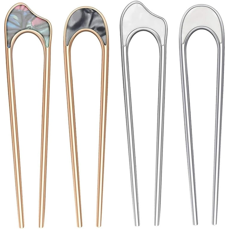 8 Pcs Alloy Hairpin Hair Gems for Women Barrettes for Thick Hair