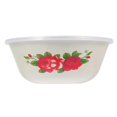 thumbnail image 1 of Vintage Enamel Soup Bowl Retro Style Food Storage Container for Salads Noodles Home Restaurant Use, 1 of 5
