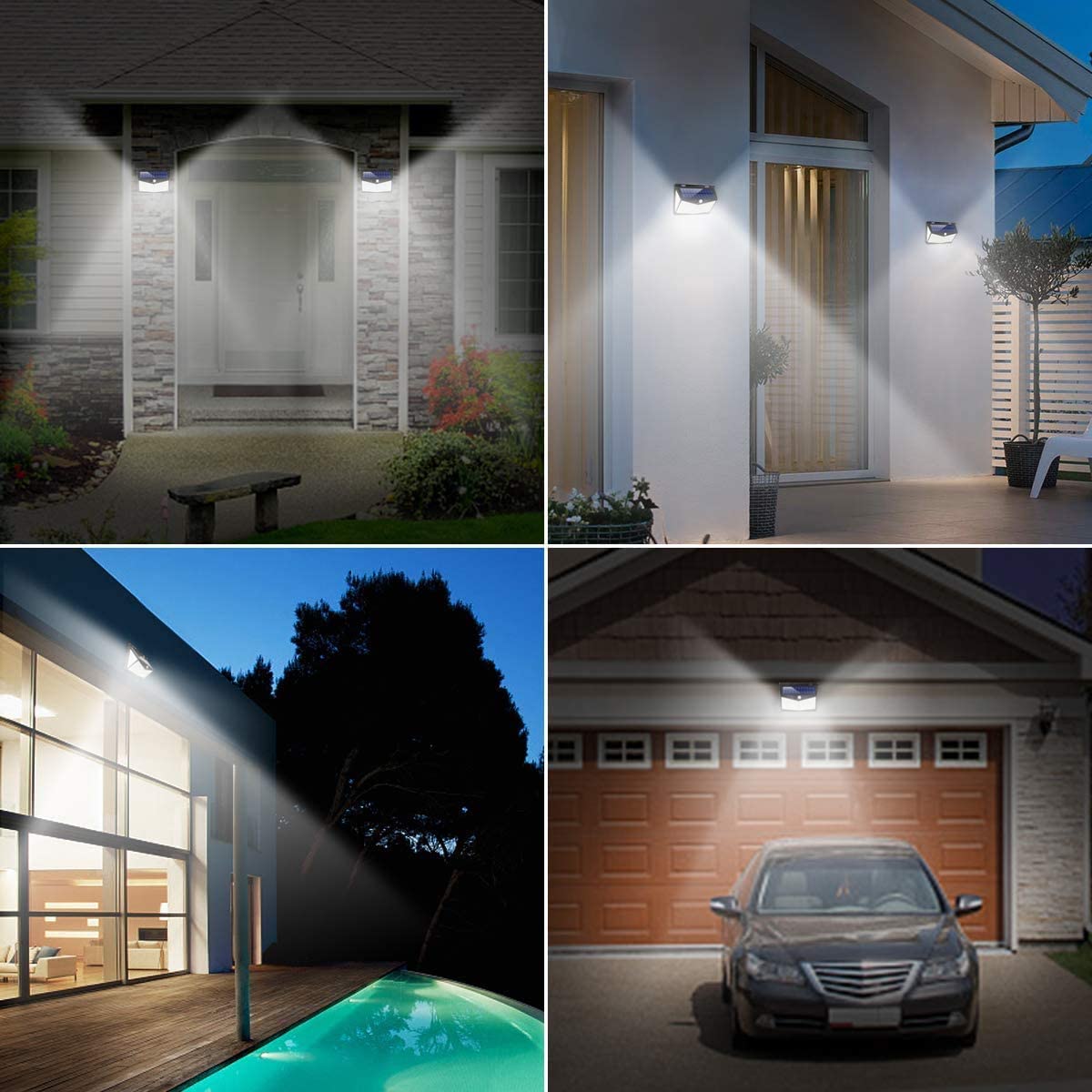 208 exgreem LED Solar Lights Outdoor, 1-10 PACK Solar Motion Sensor Wireless Security Lights Outdoor with 3 Lighting Modes, 270° Wide Angle Lighting, IP65 Waterproof - image 5 of 8