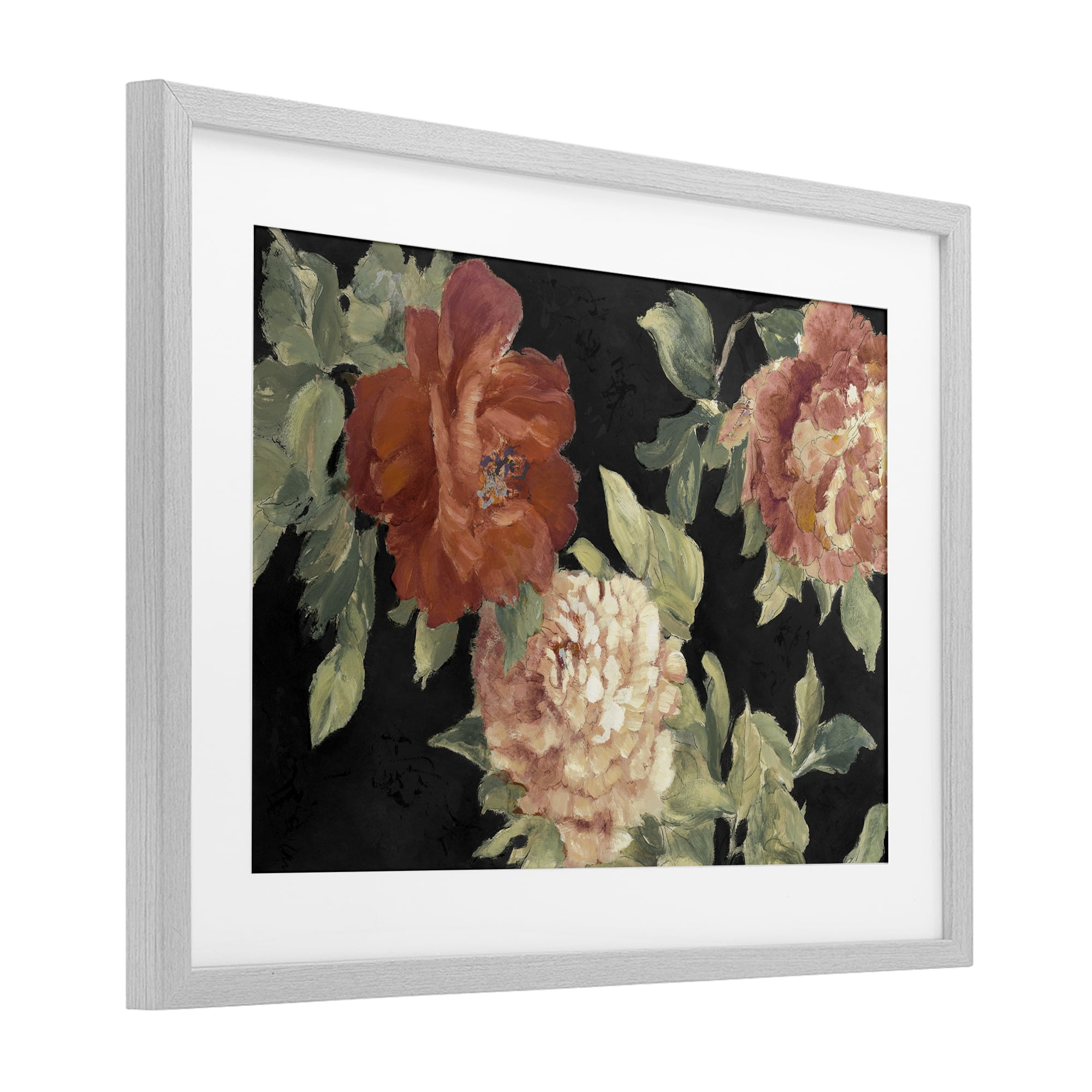 Stupell Industries Beauty of the Red Blossom Gray Framed Print Under Glass, design by Lanie Loreth