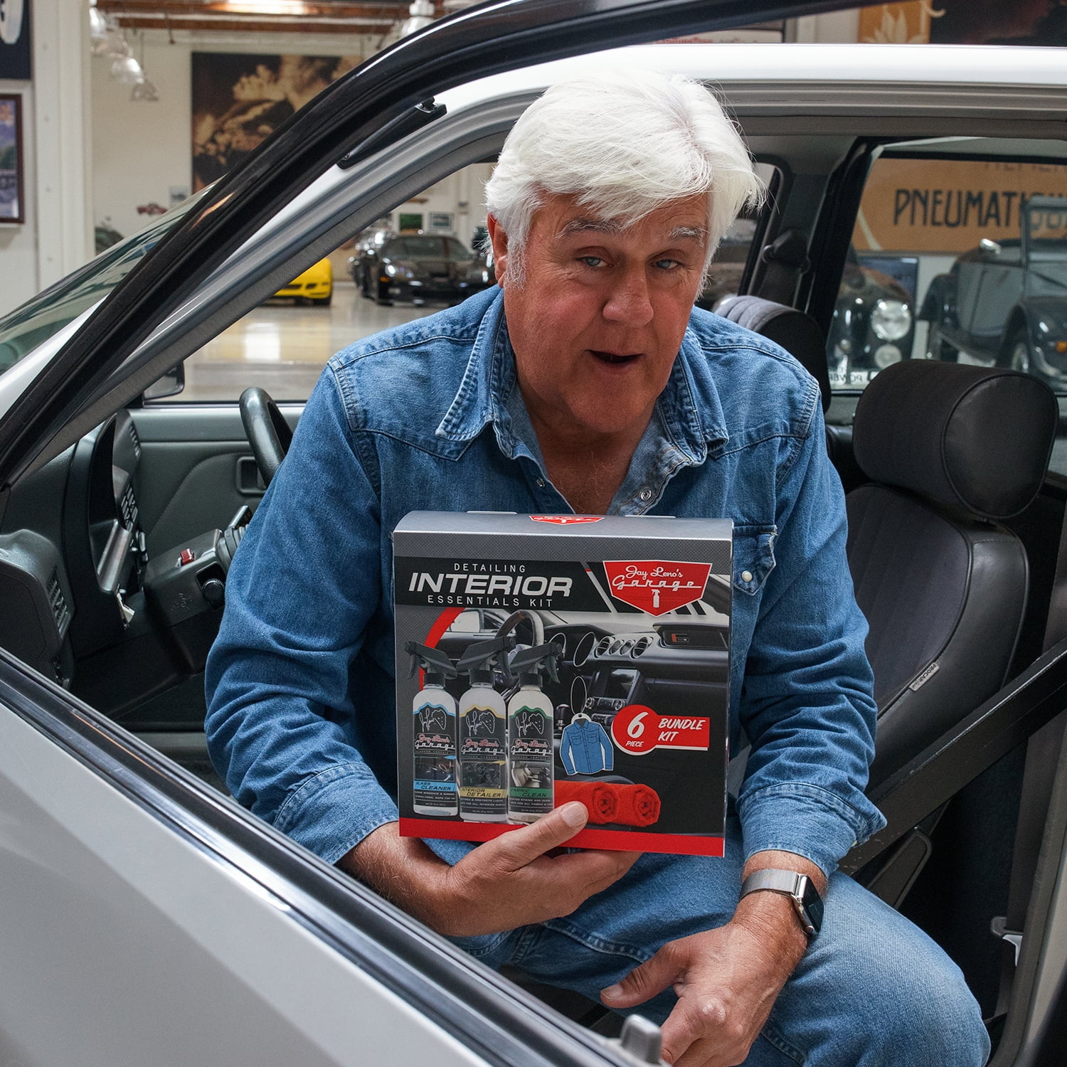 Jay Leno's Garage Interior Essentials Detailing Kit (6 Piece) - All-In