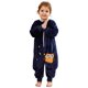 thumbnail image 1 of Saco de dormir para bebé con patas, suave y cómodo, con estampados de animales de invierno (unisex)., 1 of 6