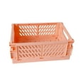 thumbnail image 1 of Vaidha Foldable Plastic Storage Basket For Organizing Crates With Handles For Desks And Bedrooms, 1 of 1