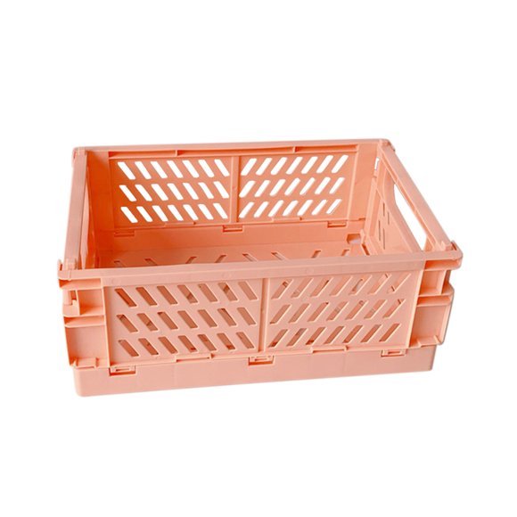 ZZwxWA My Order Foldable Plastic Storage Basket For Organizing Crates With Handles For Desks And Bedrooms