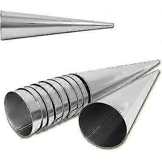 Set Of 20 Stainless Steel Cone Molds 90 Mm X 25 Mm