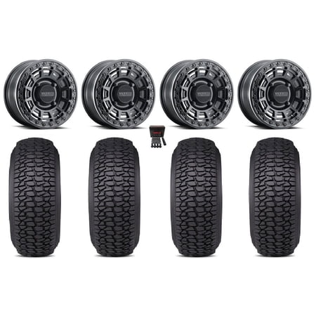Method 415 Bdlk 15 Wheels Bk +38mm 35 Regulator 2 Tires Polaris RZR XP 1000 / PRO XP / Ranger XP 900/1000