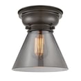 thumbnail image 1 of Innovations 623-1F-OB-G43-LED Large Cone 1 Light 8 inch Flush Mount, Oil Rubbed Bronze, 1 of 1