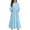 #A13-Light Blue, variant on Abcomgle Girls Maxi Dresses 10-12 Casual A-Line 3/4 Sleeve Girls Long Dresses Polka Dot Crew Neck Sundresses Flowy Tiered Dresses with Pockets,7-8 Years Beige