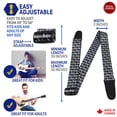 thumbnail image 2 of Correa para Guitarra Perris Leathers Beatles de Poliéster 5-7 cm de Ancho, 2 of 6