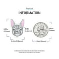thumbnail image 4 of S925 Bulldog Head Bead Animal Charm for Women Bracelet Necklace, 4 of 4