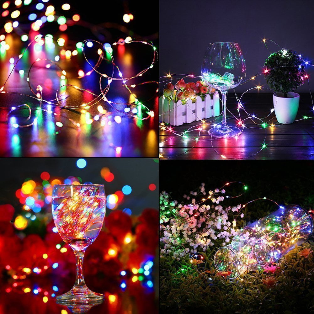 Fairy Lights Battery Operated 100LED String Lights Remote Control Timer Twinkle