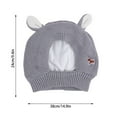 thumbnail image 3 of Black Dog hats for small dogs,dog winter hat,dog ear muffs,Dog Ear Muffs Noise Protection Knitted Hats Pet Neck Ear Warmer for Winter Knitted Cap for Anxiety Calm Down for Dog Cat, 3 of 6