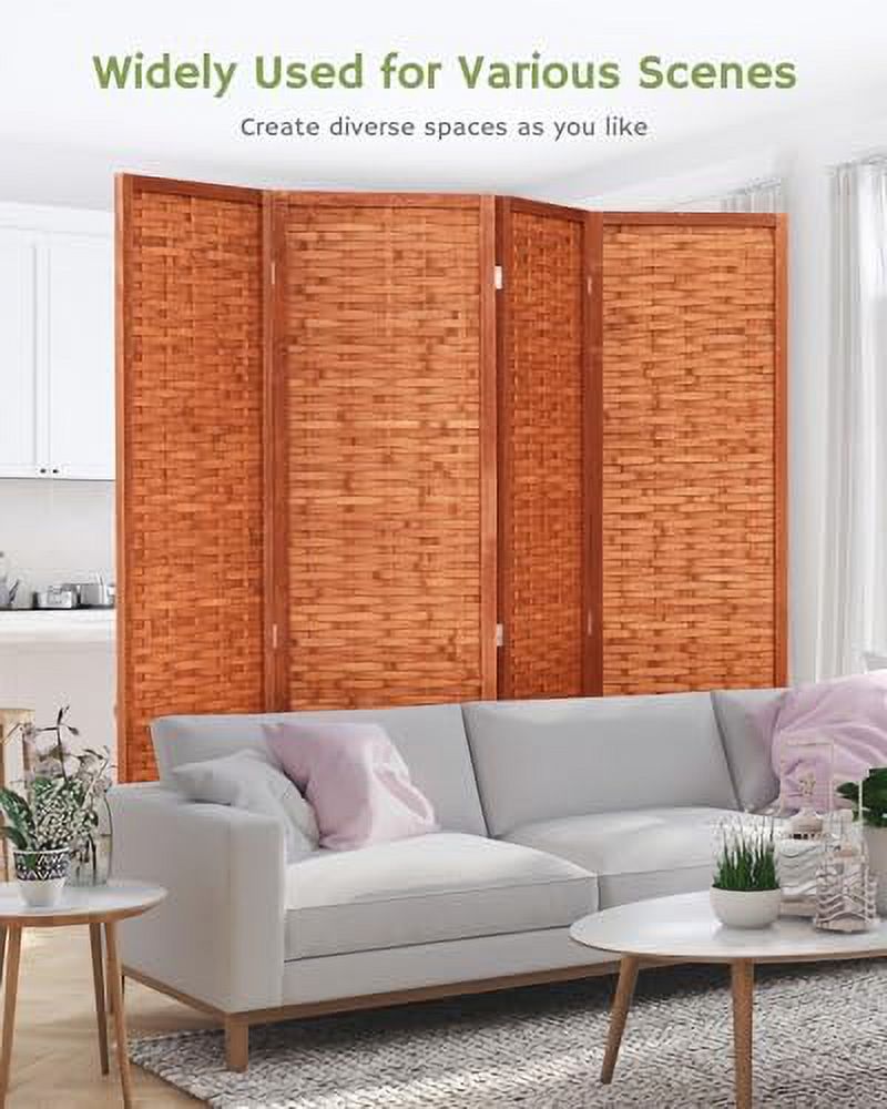 Room Divider Folding Privacy Screen 6 Panel Room Dividers 6 ft. Tall ...