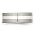 thumbnail image 3 of Titanium Polished w/Sterling Silver Inlay 8mm Flat Band, 3 of 7