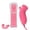 pink, variant on Wireless Remote Controller with Built-in Motion Plus Shock Speaker, Third Party Bluetooth Game Remote with Nunchuck Compatible for Wii Wii U Console, Ergonomic Grip with Silicone Case Wrist Strap