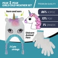 thumbnail image 3 of Peak 2 Peak Girls Fox Face Beanie Winter Hat and Glvoes Cold Weather Set, Age 4-9, 3 of 5