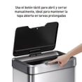 thumbnail image 4 of Bote de basura Inteligente con Sensor Automatico para cocina baño oficina Acero Inoxidable 50 L con tapa EKO Mirage EKO EK9278TMT-50L, 4 of 5
