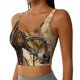 thumbnail image 2 of Balery Musical Horse Vintage Collage Sujetadores deportivos con espalda cruzada para mujer, acolchados, sin costuras, de alto impacto, ideales para yoga, gimnasio, entrenamiento y fitness.-, 2 of 8