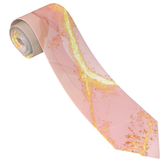 Xecao Abstract Marble Texture Print Tie For Men Necktie Woven Jacquard Neck Ties,Classic Men's Tie
