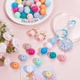 thumbnail image 3 of 56Pcs 14 Colors Opaque Acrylic Beads Round Mixed Color 20x19mm Hole: 3mm 4pcs/color, 3 of 4